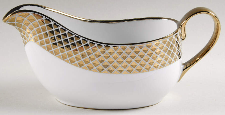 Lattis Gold Gravy Boat by Ciroa-1