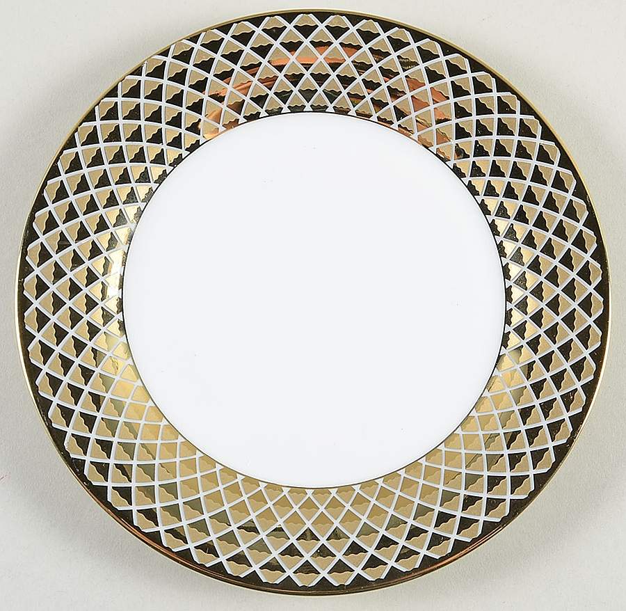 Lattis Gold Salad Plate by Ciroa-1