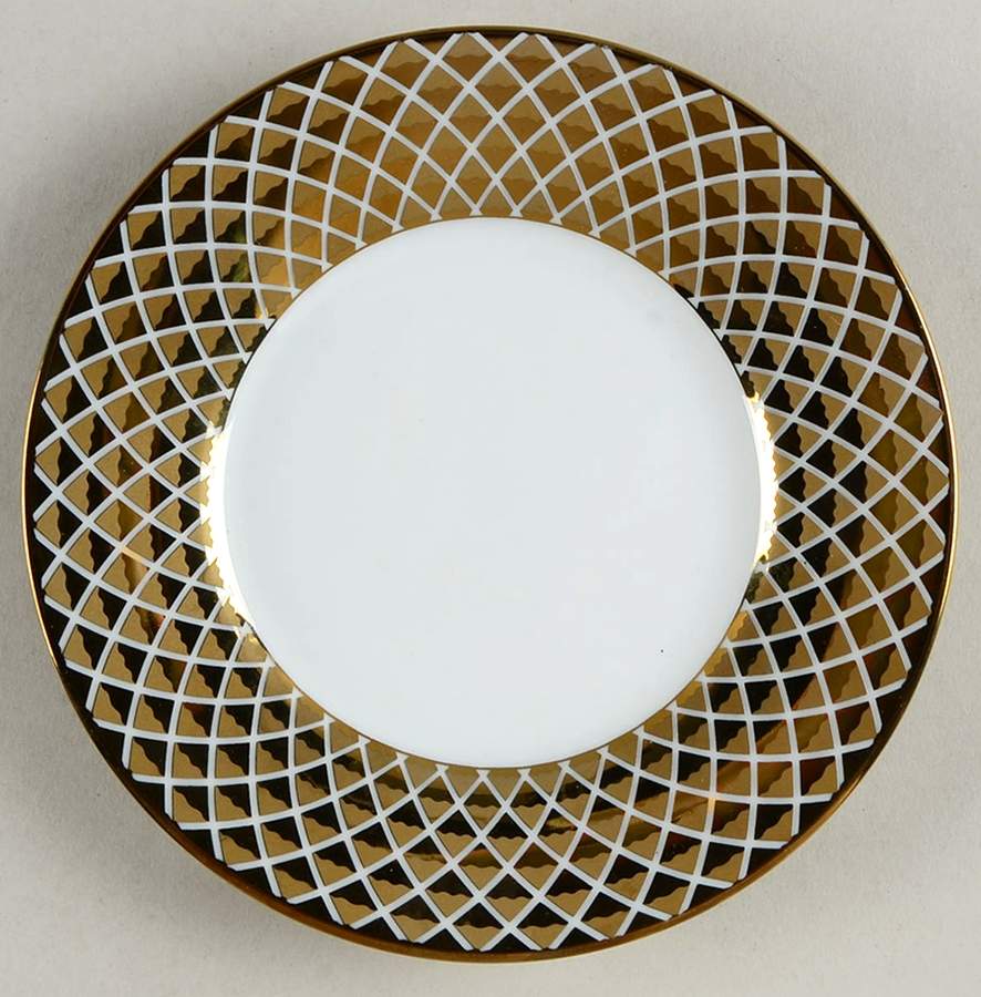 Lattis Gold Appetizer Plate by Ciroa-1