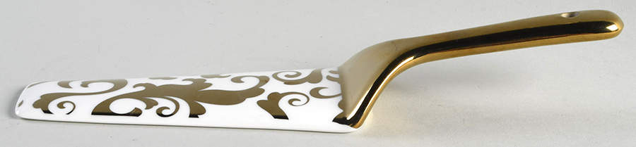 Fiori Gold Solid Ceramic Pie/Cake Server by Ciroa-1