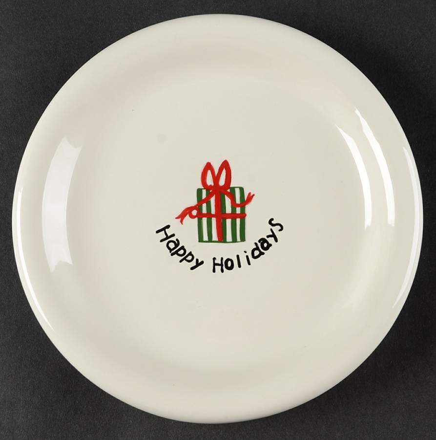 Happy Holidays Appetizer Plate by BIA Cordon Bleu-1