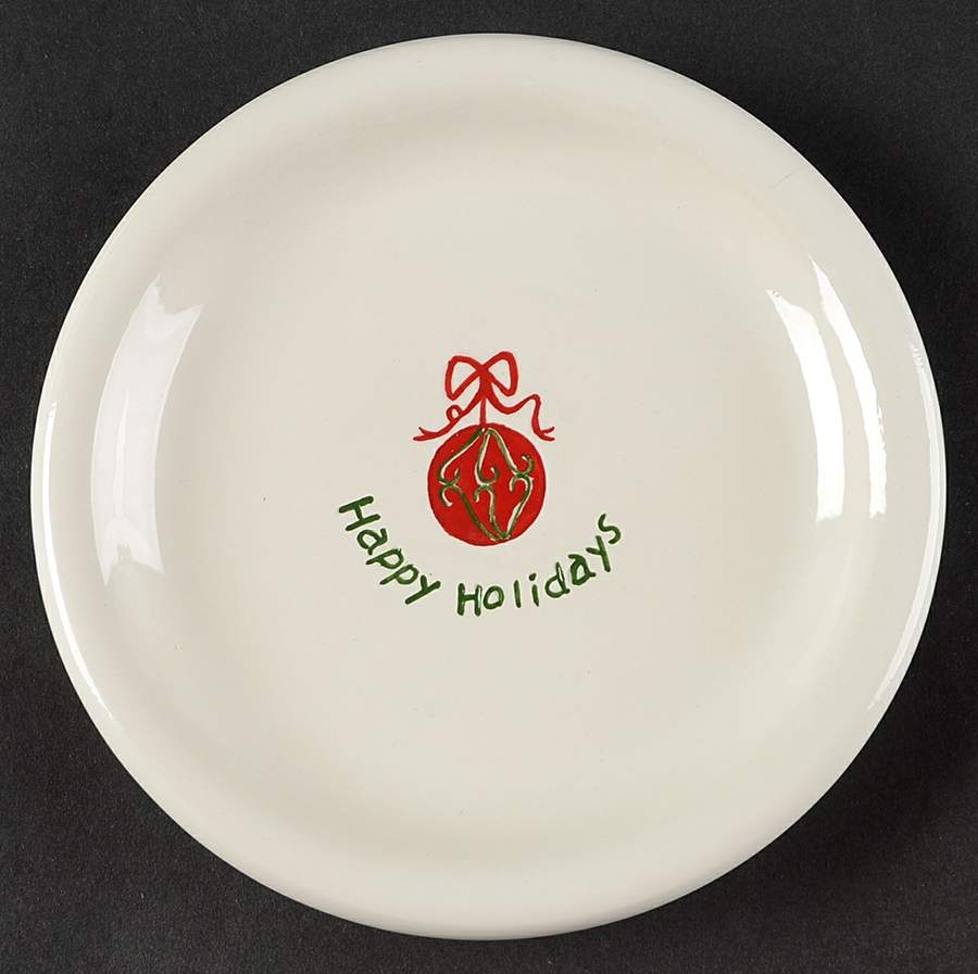 Happy Holidays Appetizer Plate by BIA Cordon Bleu-1