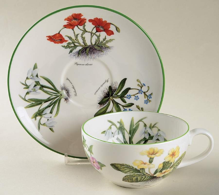 CNT24 Flat Cup & Saucer Set by Crown Trent-1