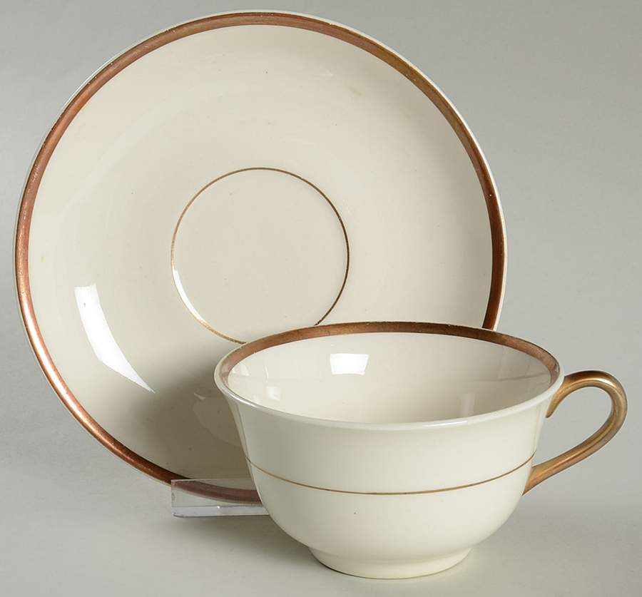 CAN288 Footed Cup & Saucer Set by Canonsburg-1