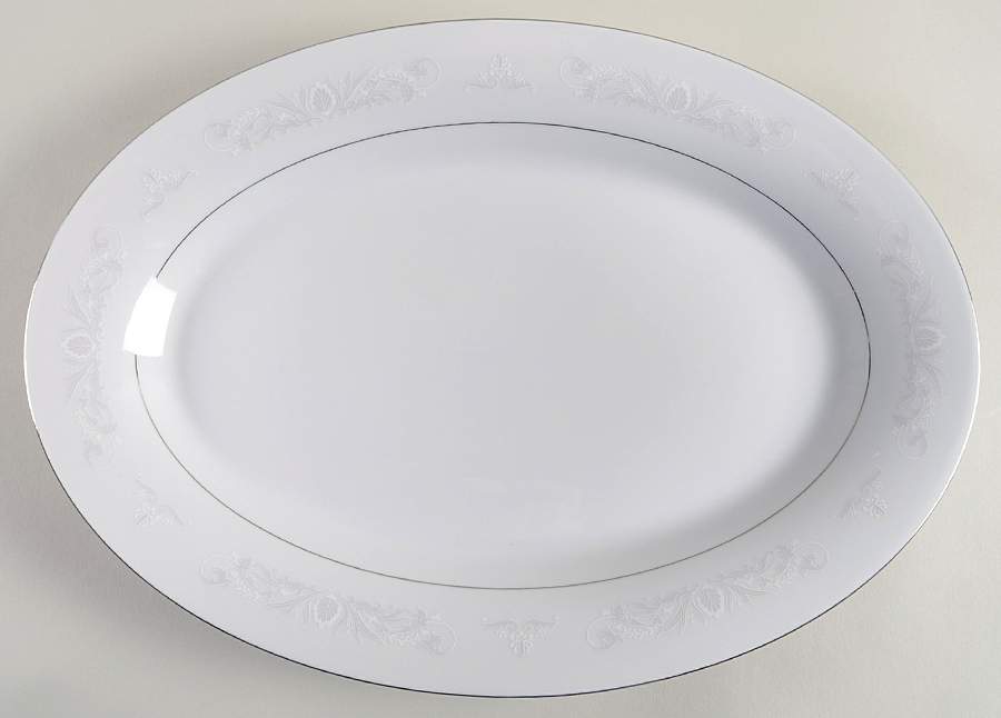 Royal Palm 14" Oval Serving Platter by Crown Ming-1