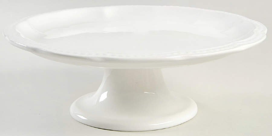 Perla 11" Diameter Pedestal Cake Stand by Ceramiche Cos-Met-1