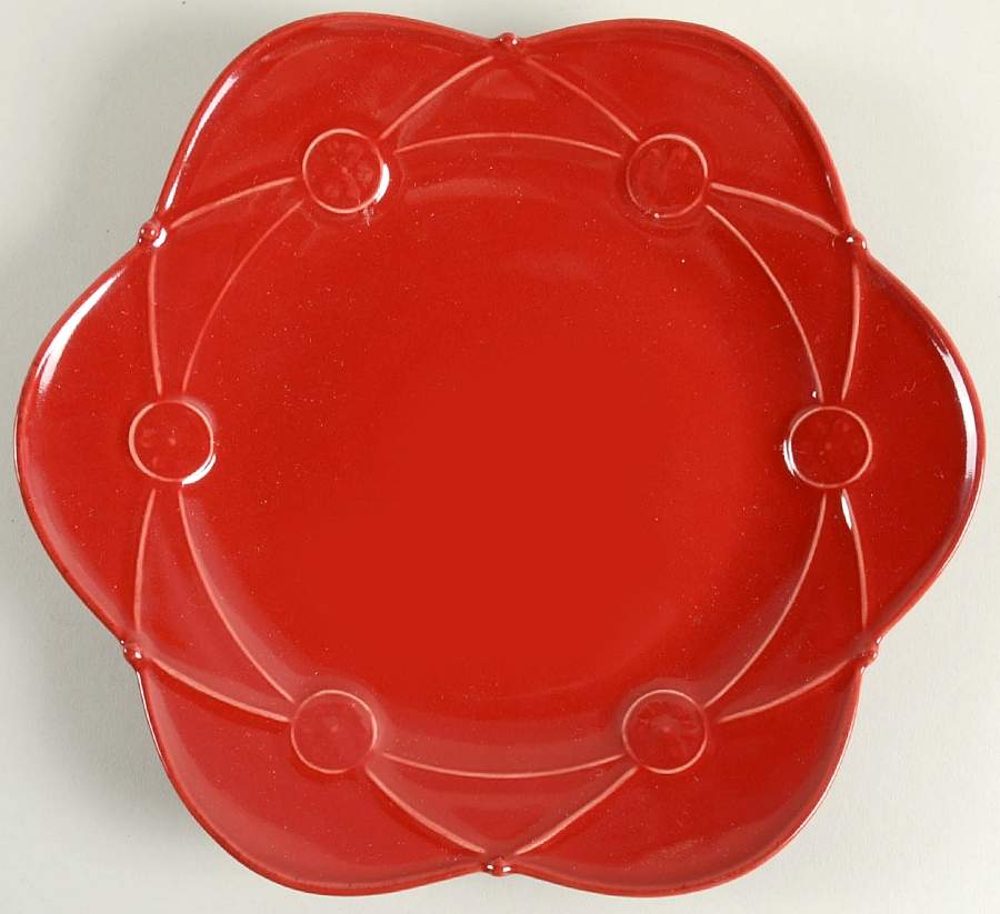 Meridian Red Salad Plate by Casafina-1