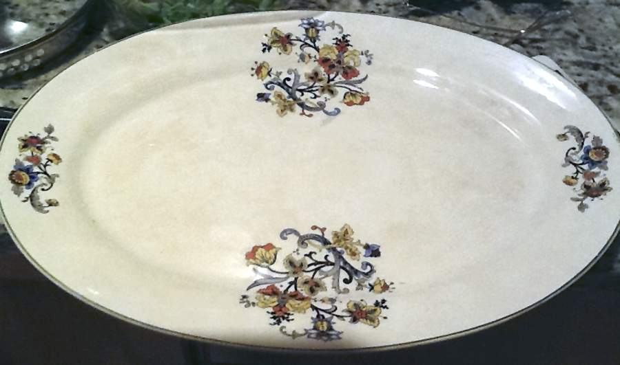 CRO405 12" Oval Serving Platter by Crooksville-1