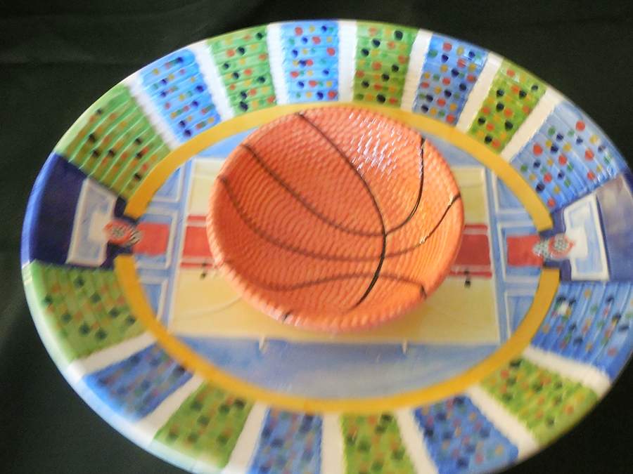 Basketball (2 Piece) Chip & Dip Set by Cooks Club-1