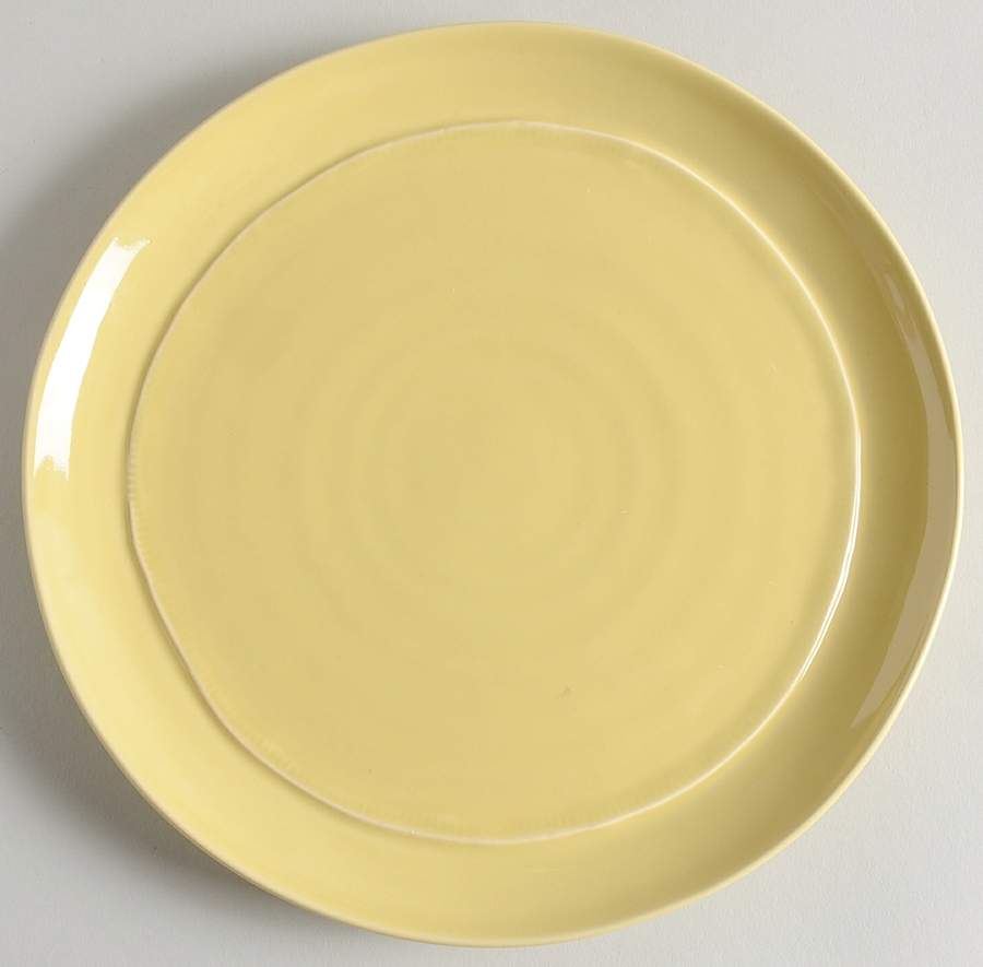 C7I4 Yellow Salad Plate by Ceramisia-1