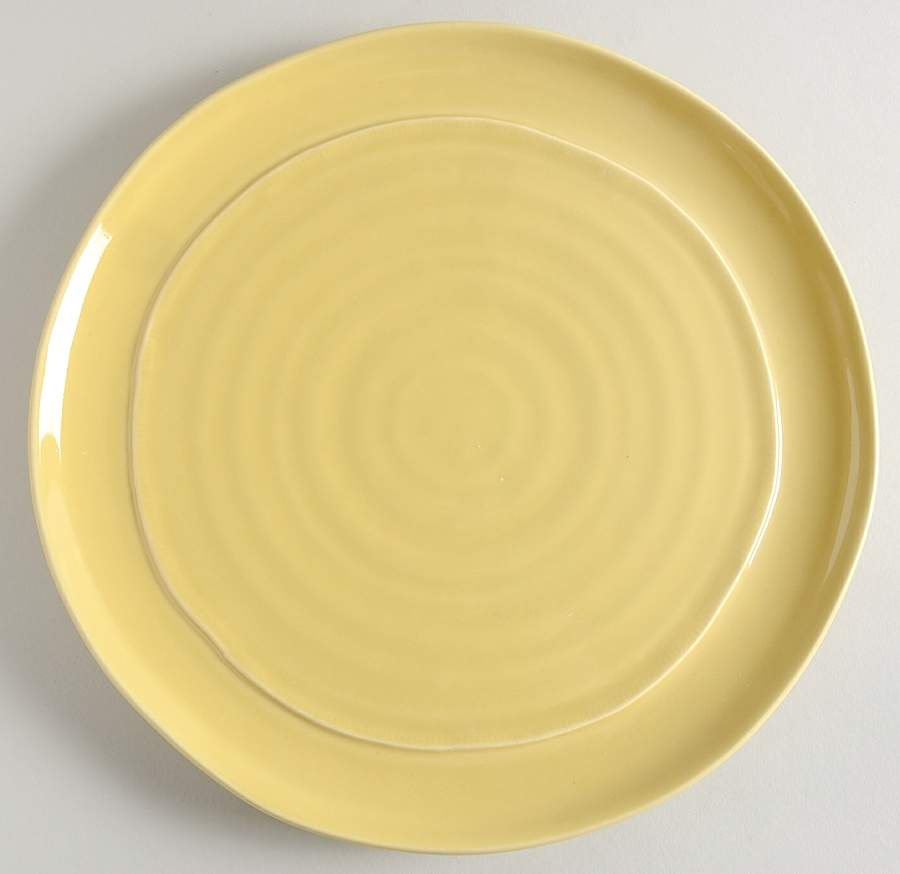 C7I4 Yellow Dinner Plate by Ceramisia-1