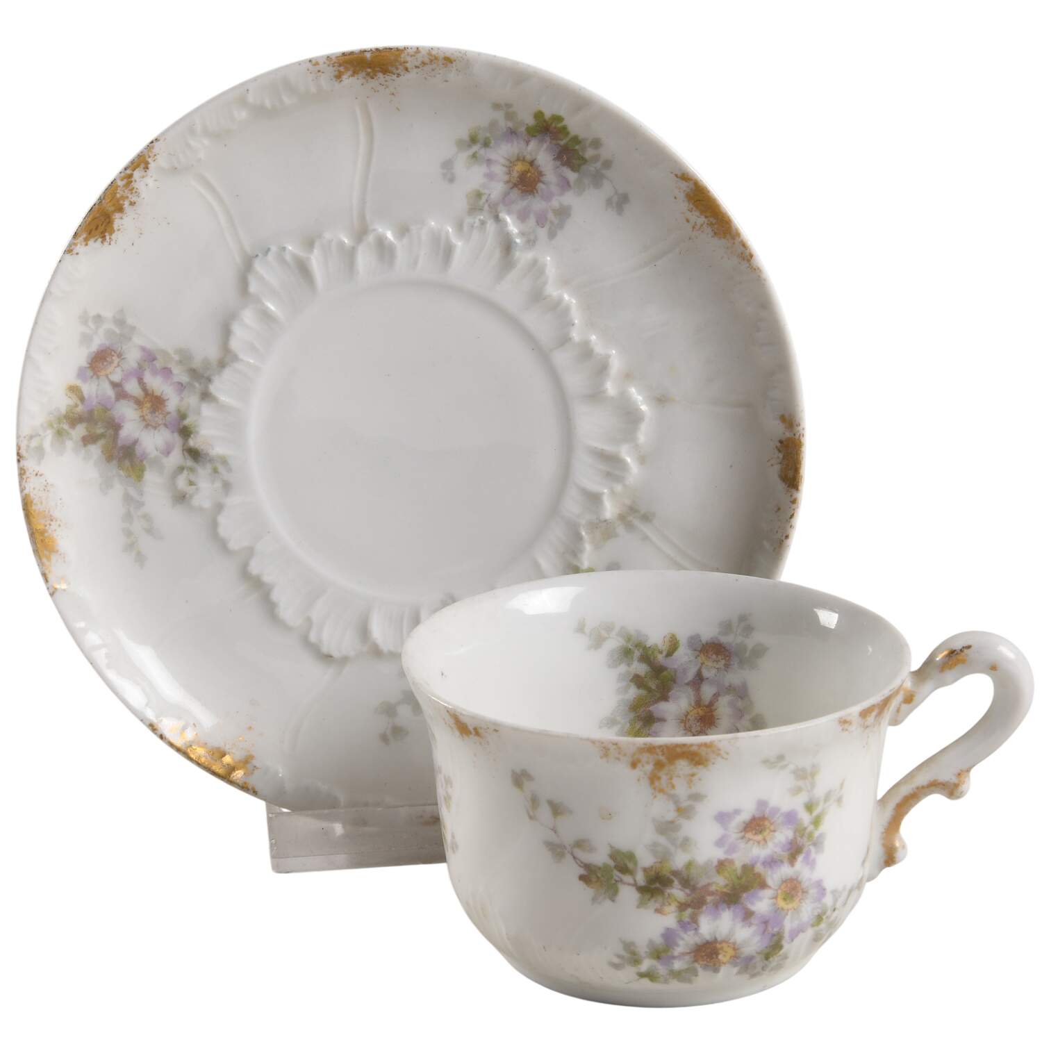 CHF1882 Flat Cup & Saucer Set by Charles Field Haviland-1