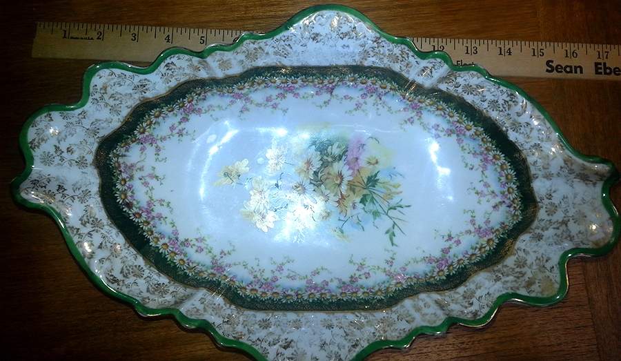 CTI98 10" Oval Vegetable Bowl by Carl Tielsch-1