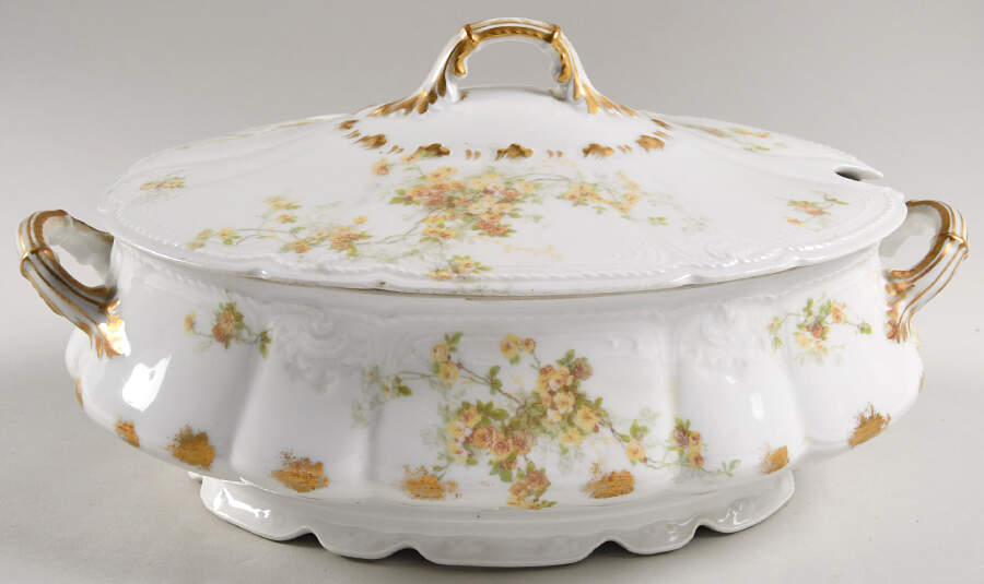 CHF60-2 Oval Tureen & Lid by Charles Field Haviland-1