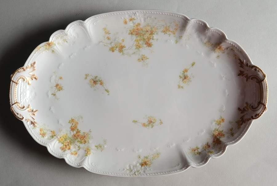 CHF60-2 14" Oval Serving Platter by Charles Field Haviland-1