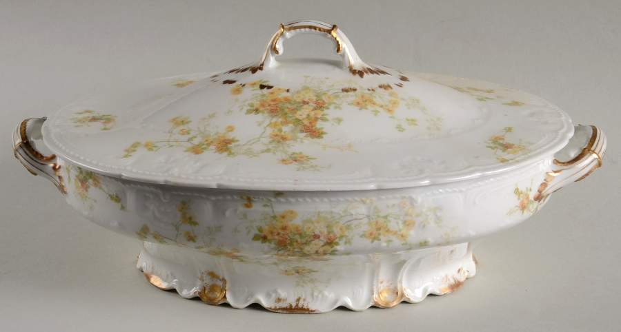 CHF60-2 Oval Covered Vegetable by Charles Field Haviland-1