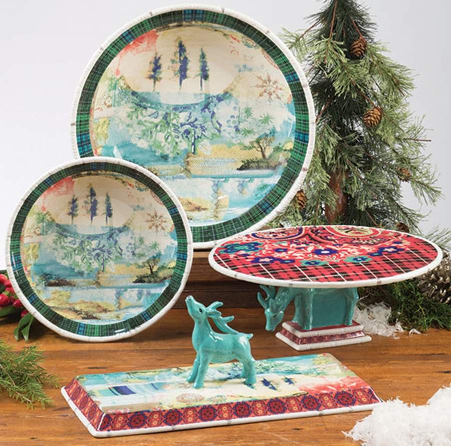 Folklore Holiday 13" Pasta Serving Bowl by Certified International-1