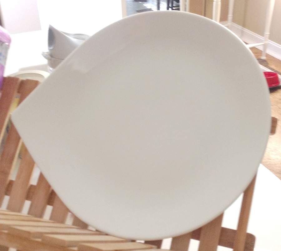 Kropla White Dinner Plate by Chodziez-Poland-1