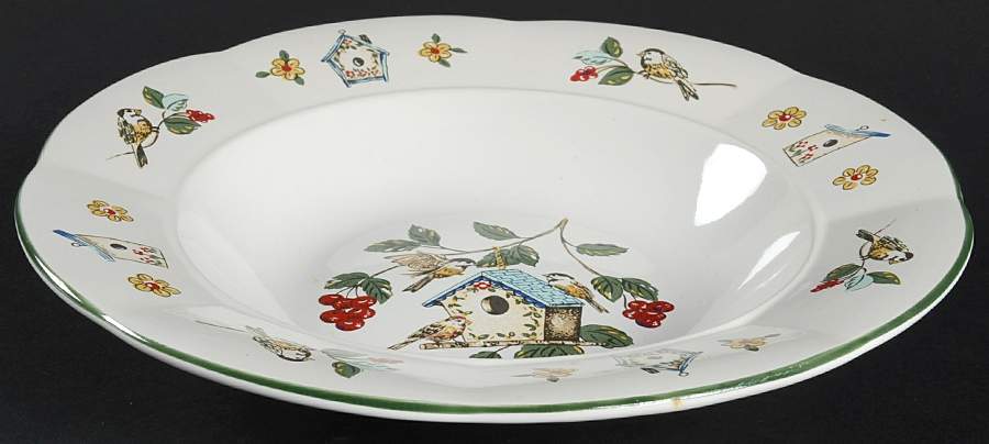 Feathered Friends Rim Soup Bowl by Century China-1
