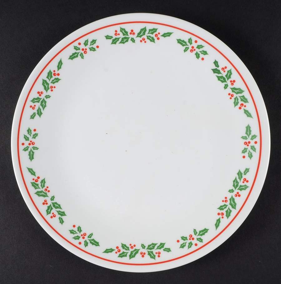 Holly (Coupe, Corelle) Luncheon Plate by Corning Corelle-1