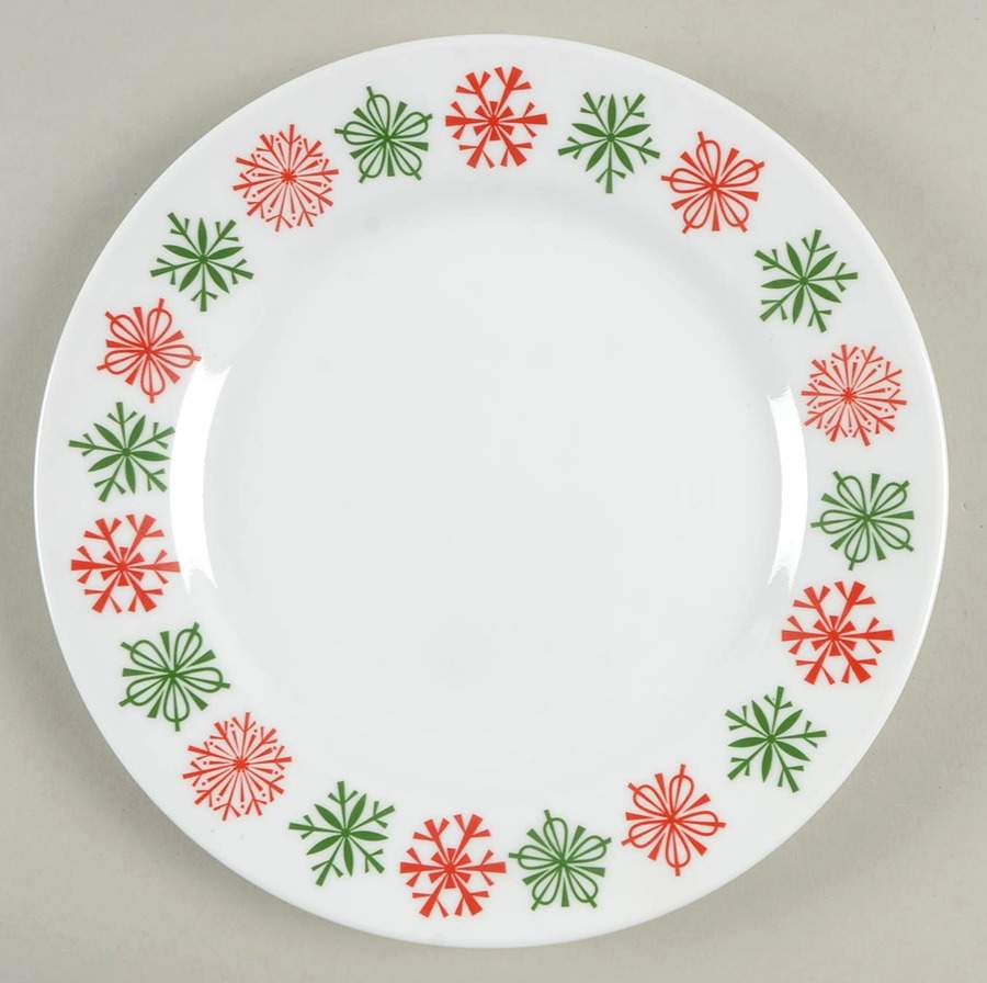 Cheerful Flurry (Corelle) Luncheon Plate by Corning Corelle-1