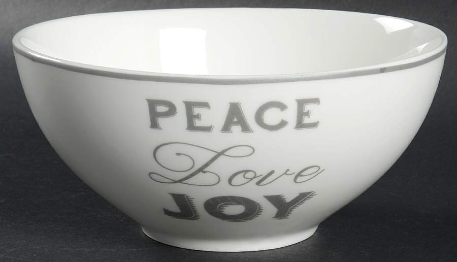 Peace Love Joy Soup/Cereal Bowl by Ciroa-1