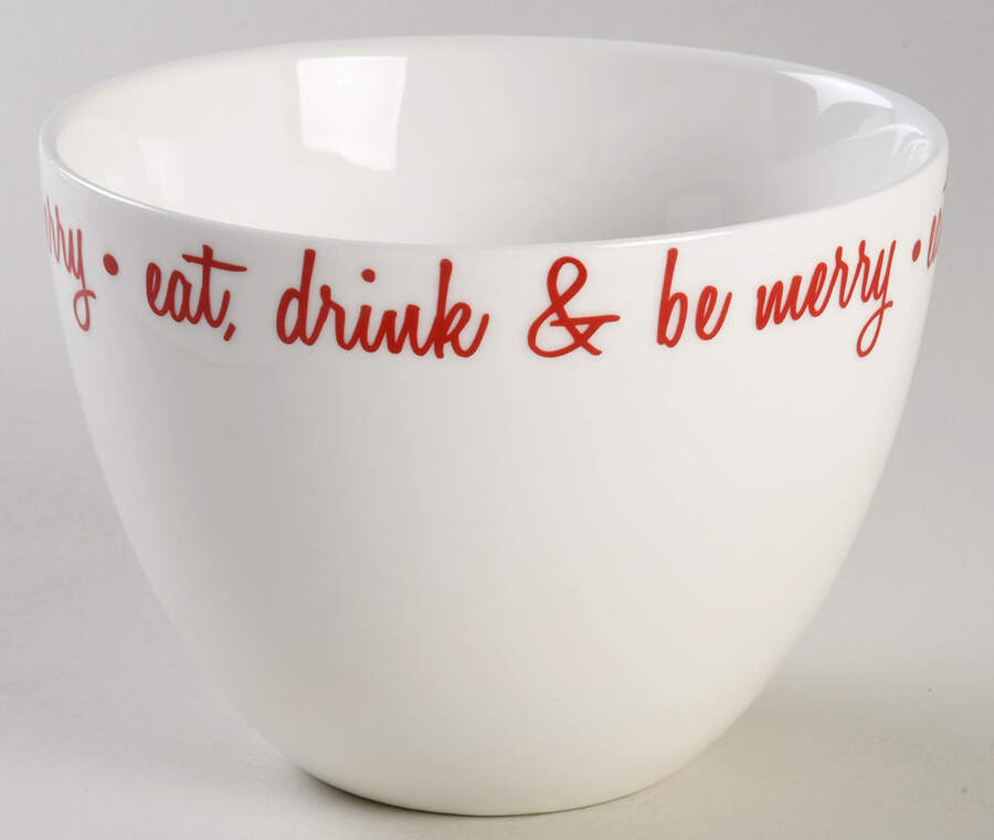 Be Merry Red 4" Nesting Bowl by Ciroa-1