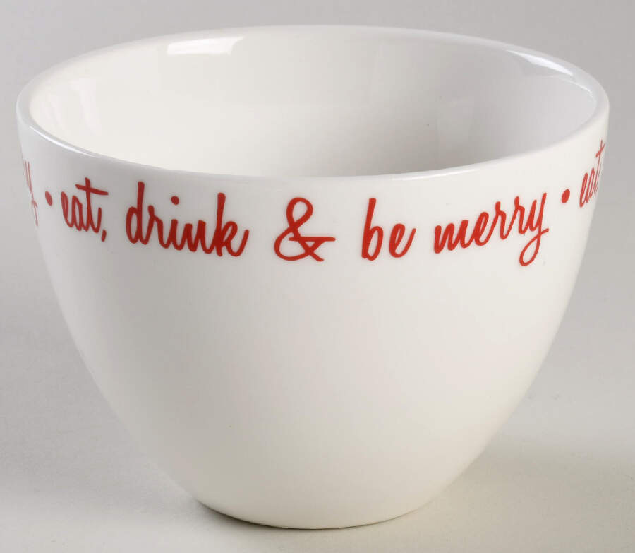 Be Merry Red 4" Nesting Bowl by Ciroa-1