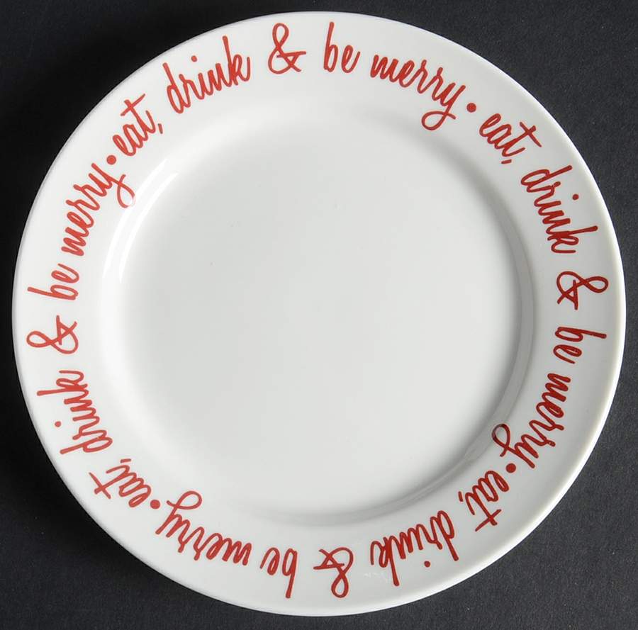 Be Merry Red Appetizer Plate by Ciroa-1