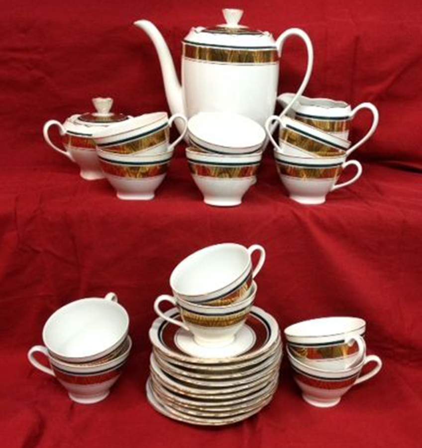 18105 Footed Cup & Saucer Set by Cmielow (Poland)-1
