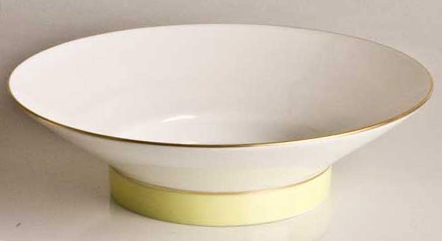 Twiggy Apple and White (Gold) Soup/Cereal Bowl by Jean Louis Coquet-1