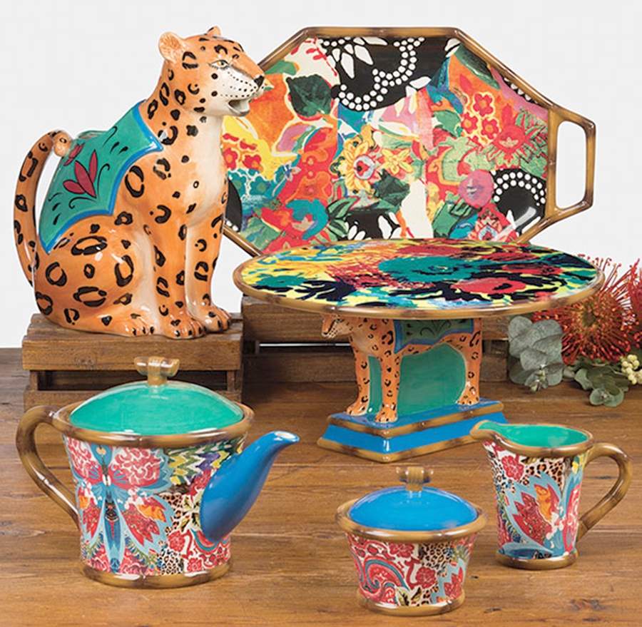 Magpie Teapot & Lid by Certified International-1