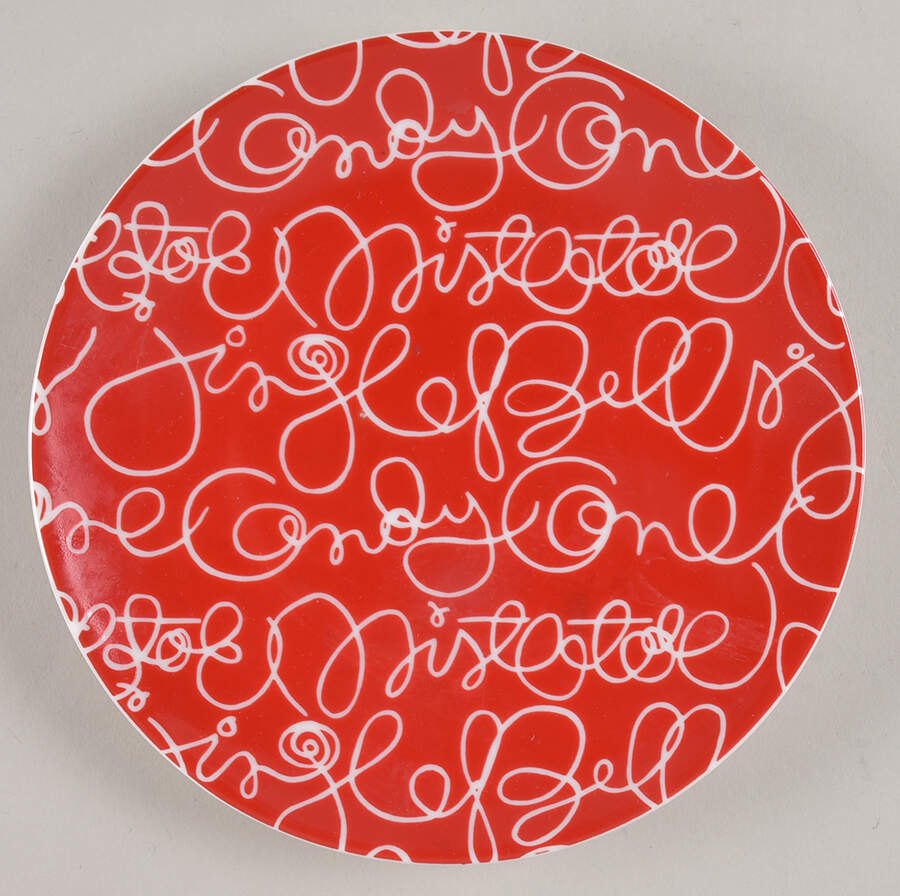 Artwork Salad/Dessert Plate by Crate & Barrel-1