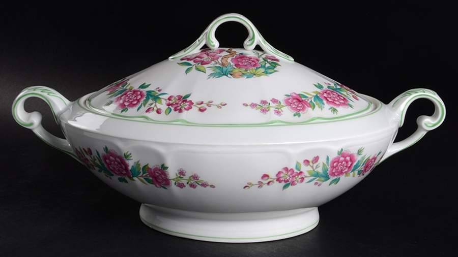 CHF1894 Oval Covered Vegetable by Charles Field Haviland-1