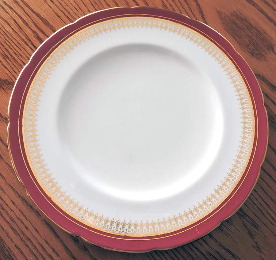 Algonquin Red Dinner Plate by Coalport-1