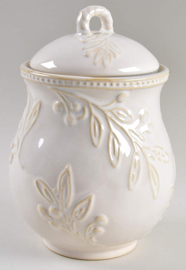 Bianca Ivory Small Canister & Lid by Certified International-1