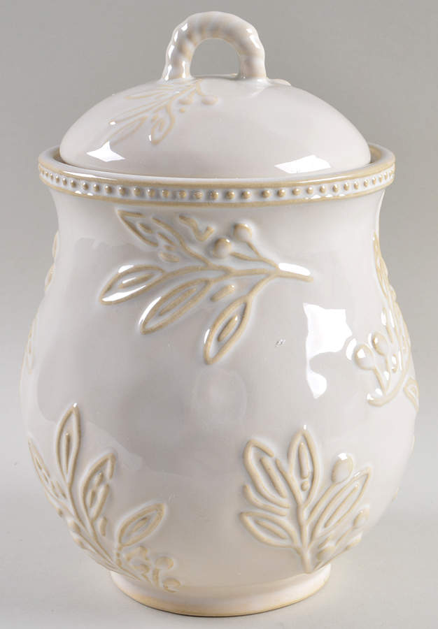 Bianca Ivory Medium Canister & Lid by Certified International-1