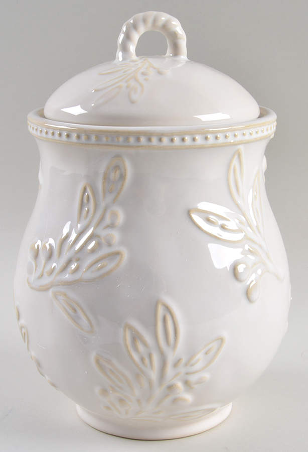 Bianca Ivory Large Canister & Lid by Certified International-1