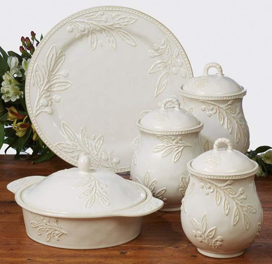 Bianca Ivory Round Covered Baker by Certified International-1