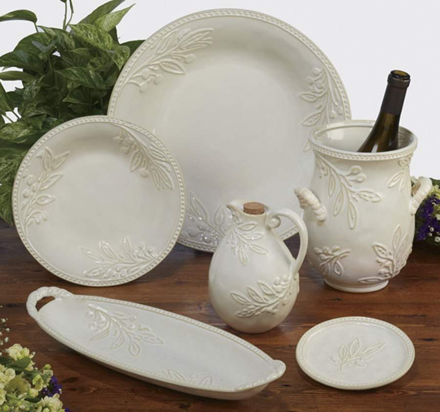 Bianca Ivory 15" Bread Tray by Certified International-1