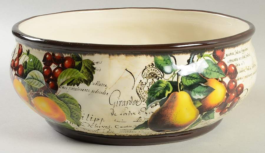 Botanical Fruit 10" Round Serving Bowl by Certified International-1