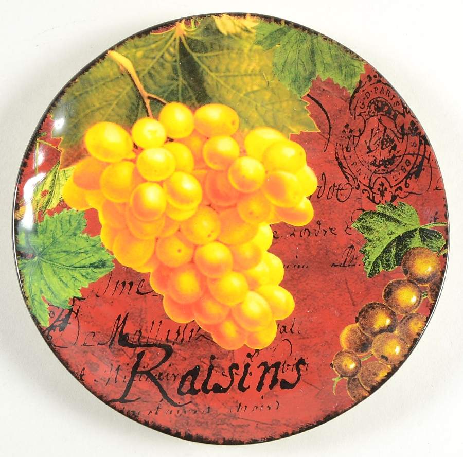 Botanical Fruit Salad/Dessert Plate by Certified International-1
