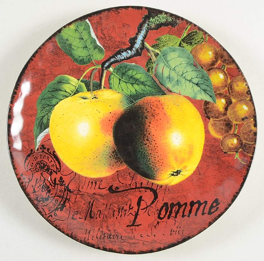 Botanical Fruit Salad/Dessert Plate by Certified International-1