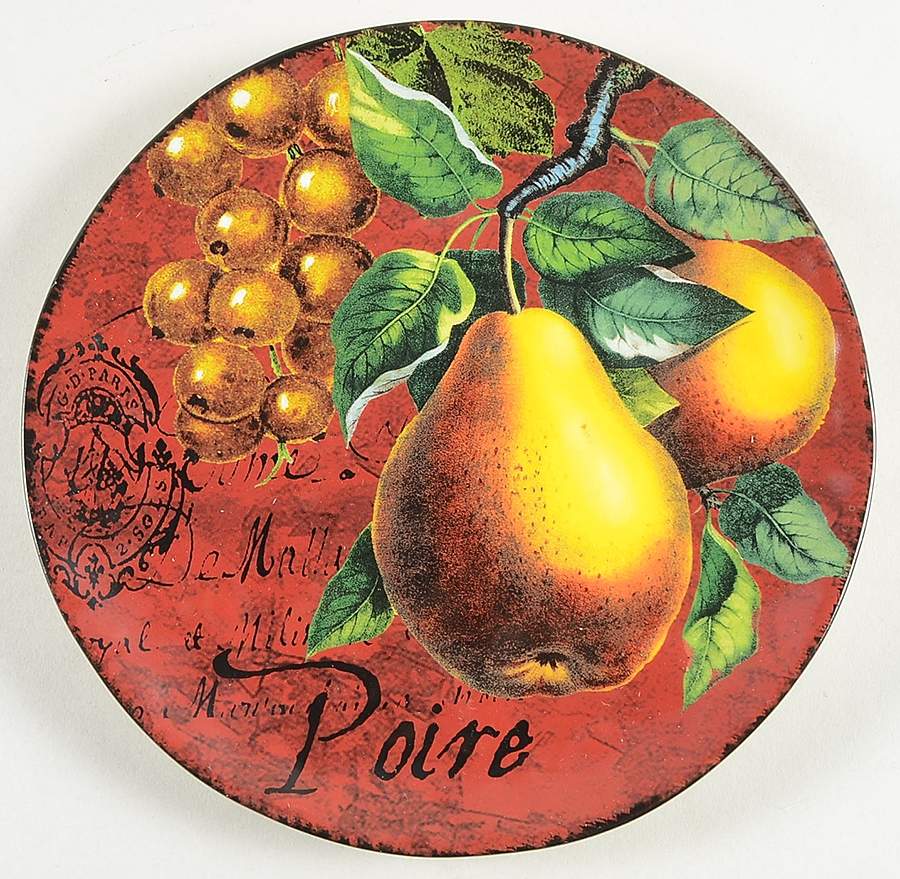 Botanical Fruit Salad/Dessert Plate by Certified International-1