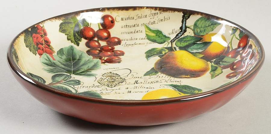 Botanical Fruit 8" Soup/Pasta Bowl by Certified International-1