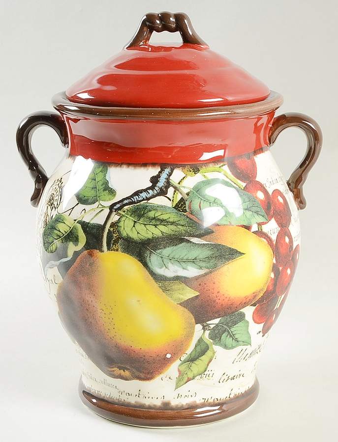 Botanical Fruit Large Canister & Lid by Certified International-1