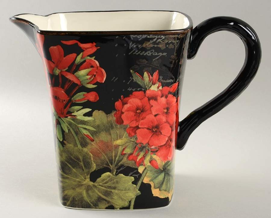 Geraniums 96 Oz Pitcher by Certified International-1