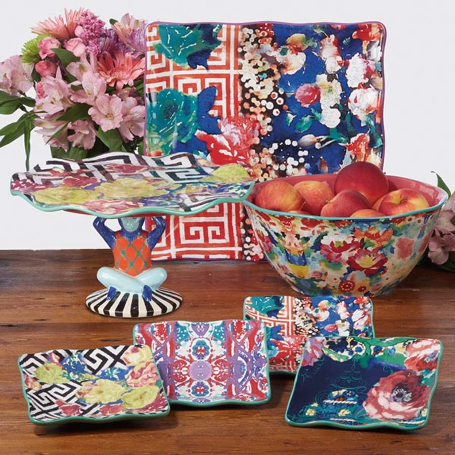 Reverie Square Canape Plate by Certified International-1