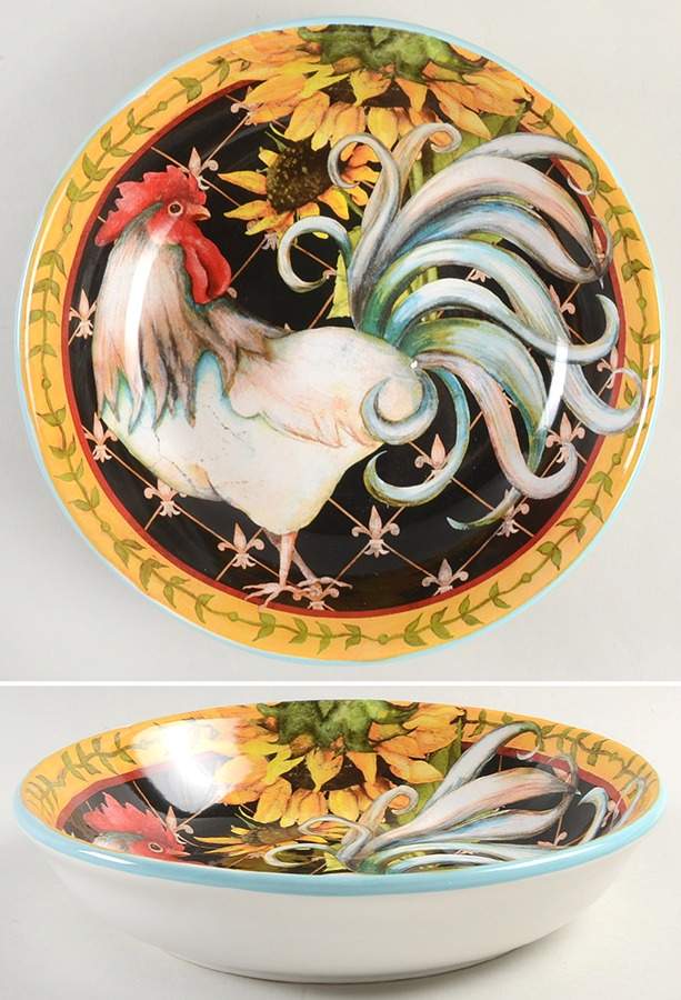 French Barnyard 9" Soup/Pasta Bowl by Certified International-1
