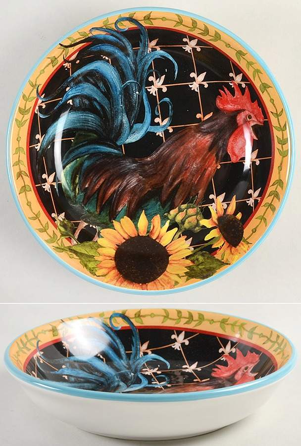 French Barnyard 9" Soup/Pasta Bowl by Certified International-1